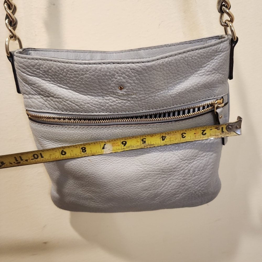 Kate Spade Gray Leather Crossbody Bag - Picture 12 of 14